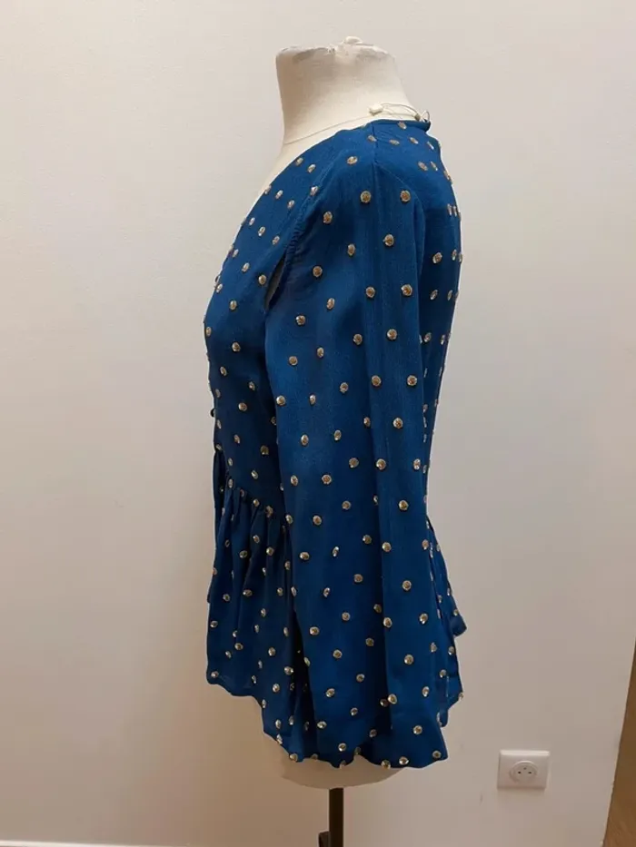 Superbe chemise blouse Deby Debo 🌸 XS 34 36 - photo numéro 4