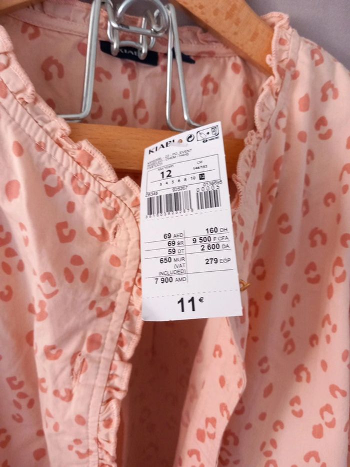 Blouse kiabi 12 ans saumon - photo numéro 4
