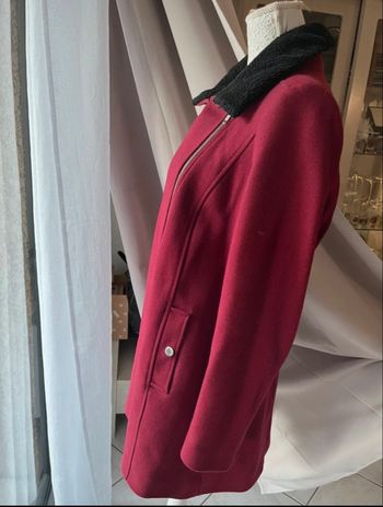 Manteau bordeaux Naf Naf 