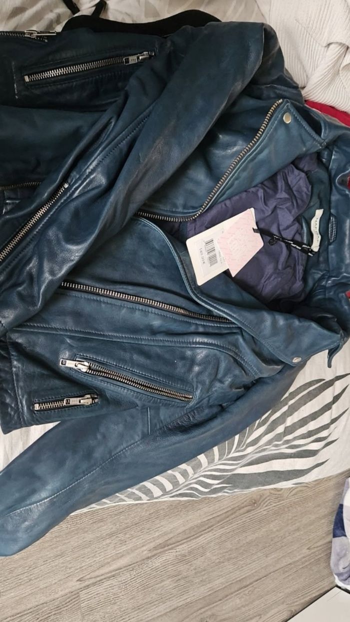 Veste en cuir Naf Naf