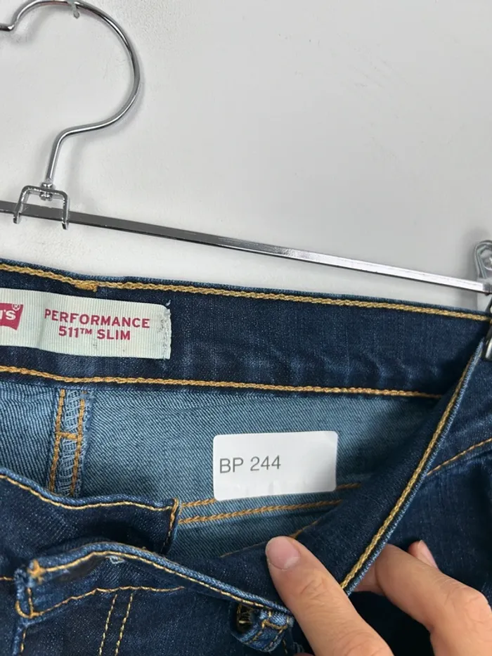 Jean Levi's Homme Marine W29 L31 | 511 Slim Performance | Très Bon État BP244 - photo numéro 7