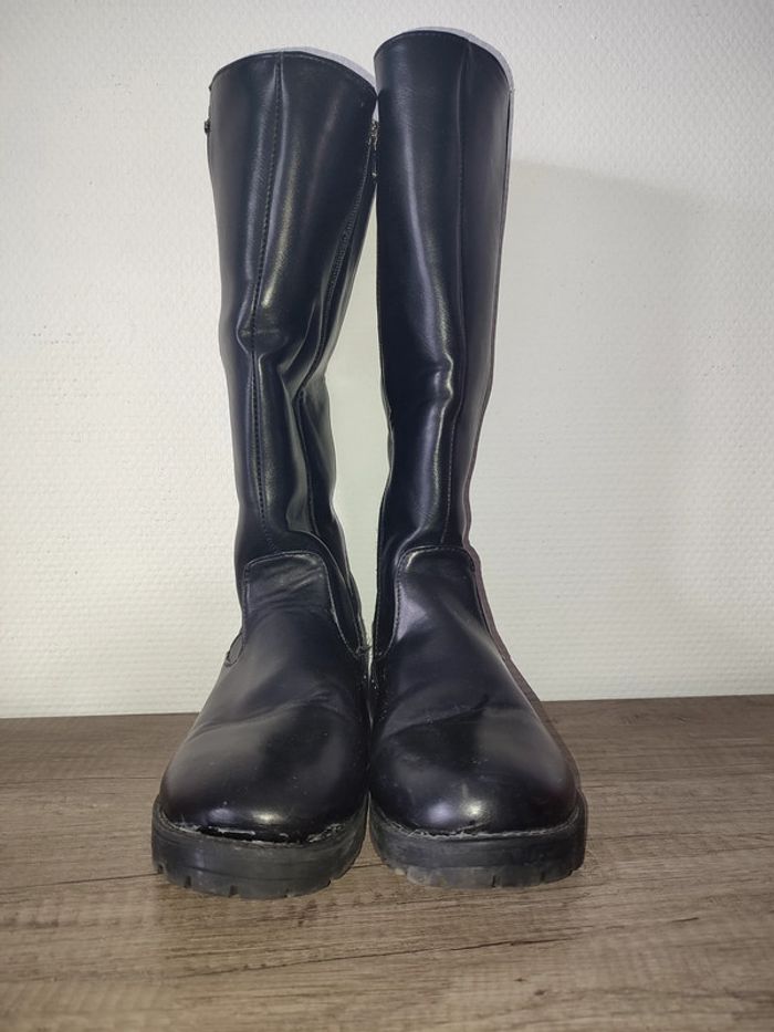 Bottes fille pointure 36 noires - photo numéro 3