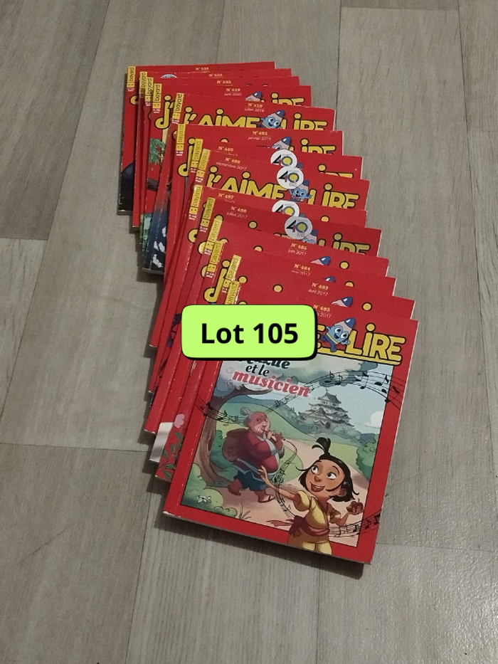 Lot de 14 magazines J’aime lire enfants 7 à 10 ans L105