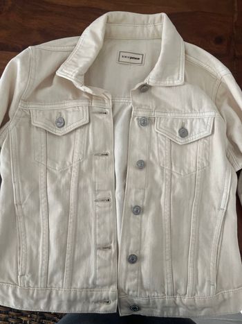 Veste en denim  beige