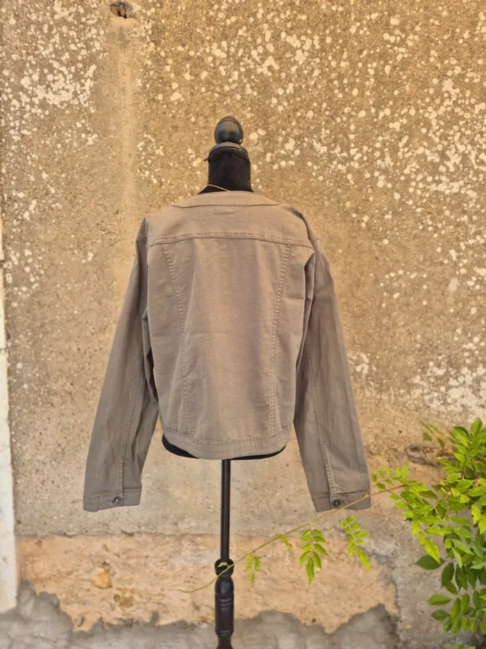 Veste courte en jean kaki Influx T.44 - photo numéro 2