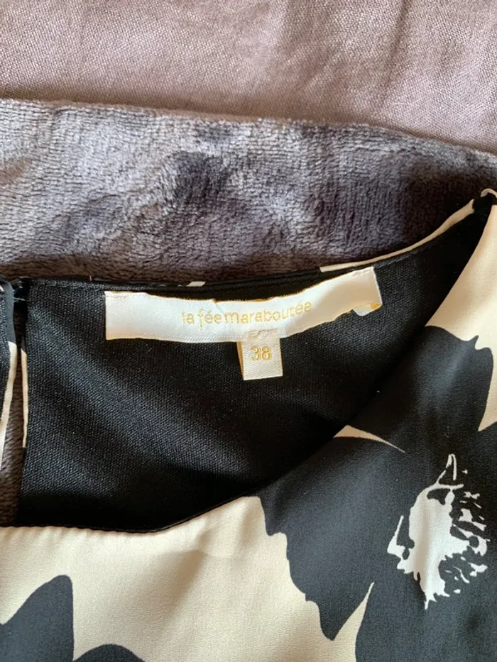 Robe motif fleurs La Fée Maraboutée taille 38 - photo numéro 6