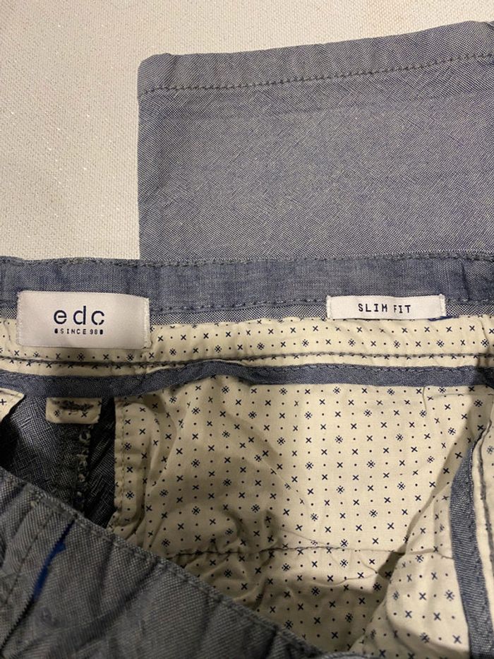 Joli pantalon bleu EDC Esprit taille L - photo numéro 9
