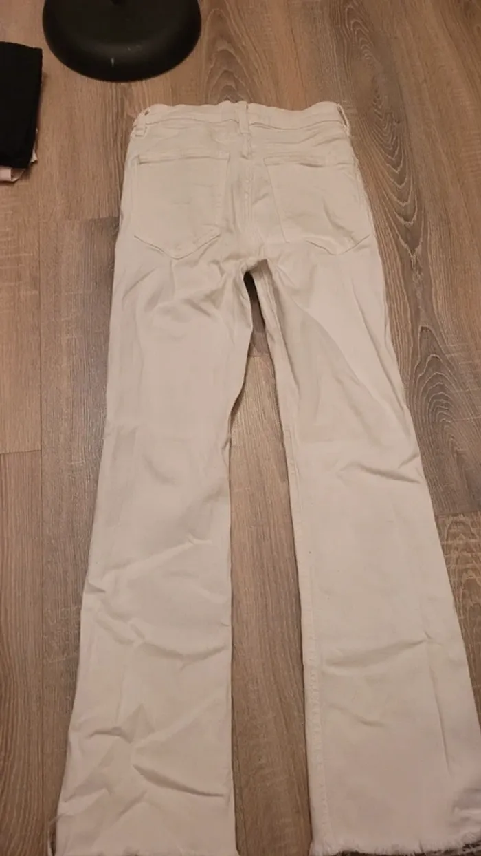 Jean blanc Mango taille 34/XS - photo numéro 3
