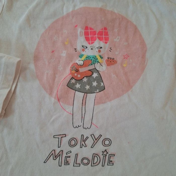 T-shirt manches longues DPAM 5 ans chat Tokyo melodie - photo numéro 3