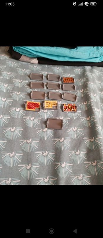 Lot de 13 plateaux "Playmobil"