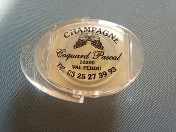 Bouchon champagne Coquard Pascal accessoire bouteille collection TBE