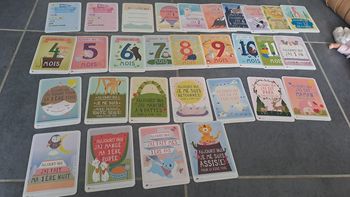 Coffret de cartes étapes ma première année en photos comme neuf