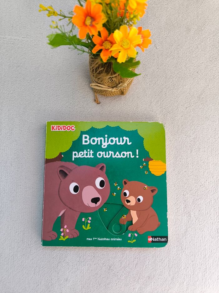 Livre Kididoc Bonjour petit ourson Nathan