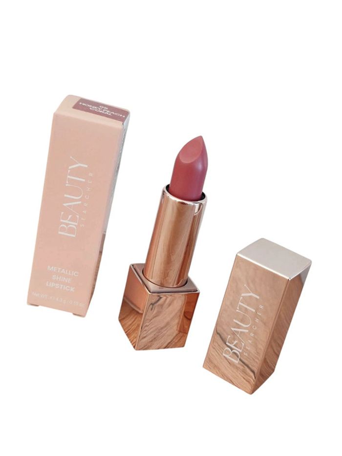 Rouge à lèvres vegan Brillant métallique 05. Honey Peach Coral