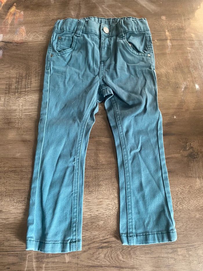 Pantalon mixte émeraude 24 mois