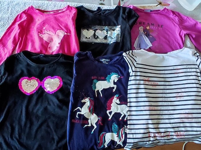 Lot t-shirts manches longues 10 ans