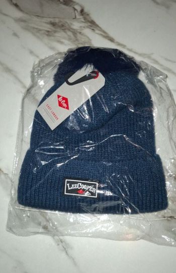 Bonnet homme lee Cooper bleu