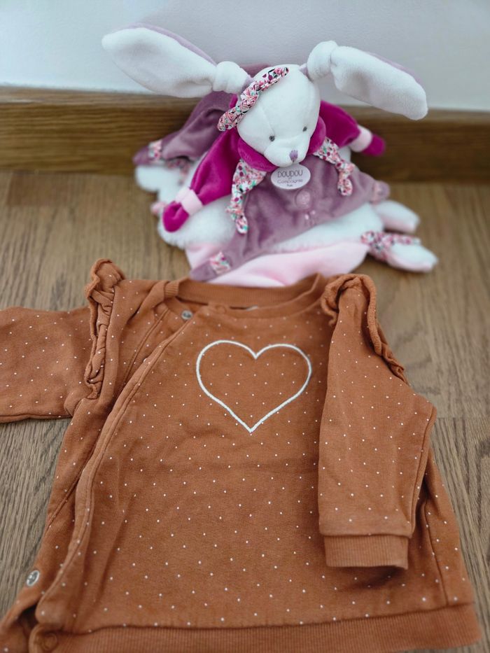 Pull manches longues chaud bébé fille Gémo 6 mois