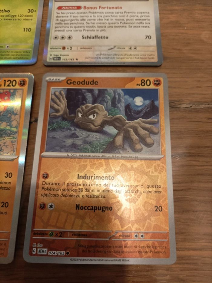 Lot de 9 cartes Pokemon 151 Holo Leviator Dardagnan Leveinard Colosinge Ossatueur - photo numéro 10