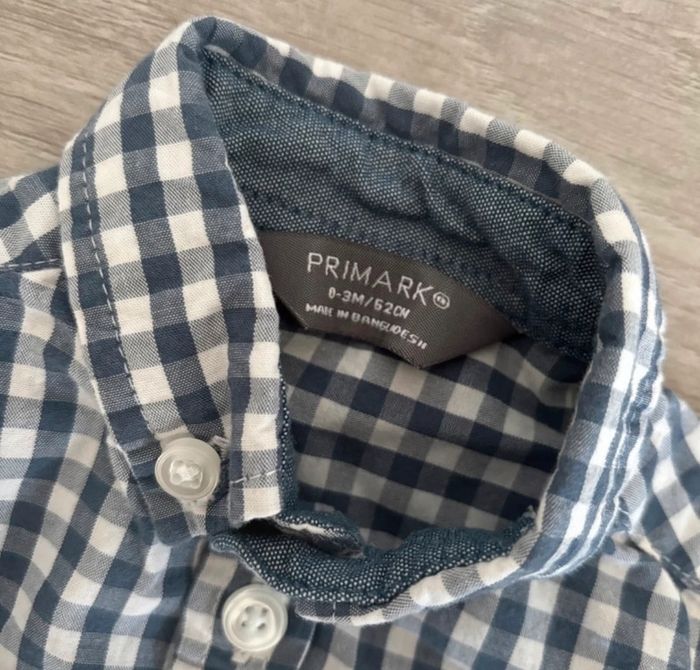Chemise à carreaux 3 mois primark - photo numéro 3