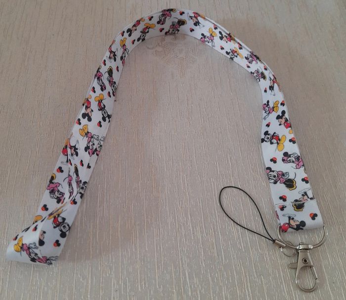 Cordon téléphone porte clé minnie mickey