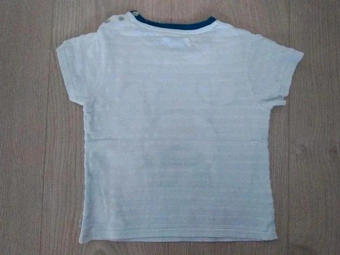 Tee-shirt blanc crabe Obaïbi 23 mois - photo numéro 2