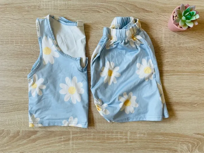 Ensemble fille 11-12 ans crop top + short - photo numéro 6