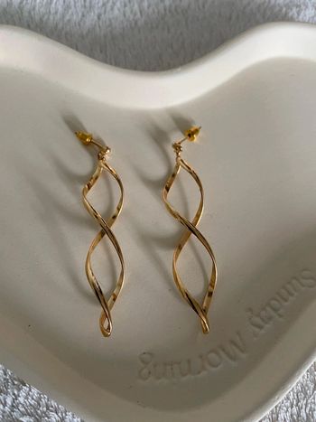 Magnifiques  boucles d'oreilles en acier inoxydable.