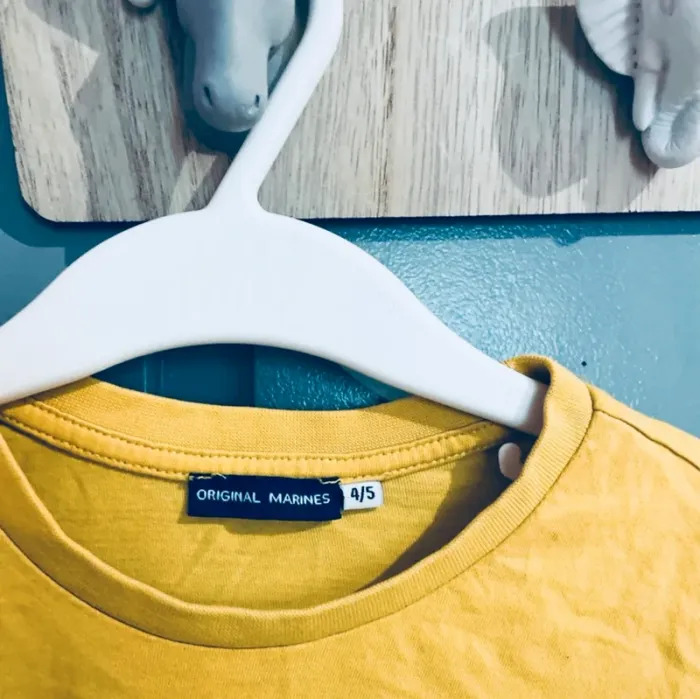 💛 Tee-shirt manches longues Original Marines – 4/5 ans - photo numéro 2