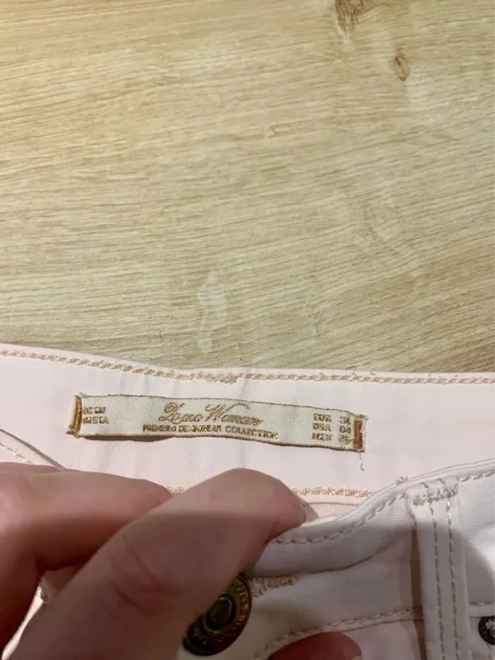 Short enduit rose Zara - Taille 36 - photo numéro 4