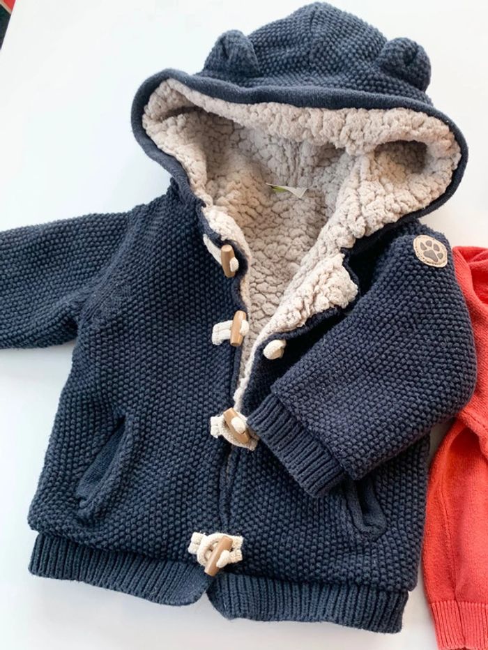 Lot de 2 pull / gilet 12 mois / 1 an - photo numéro 2