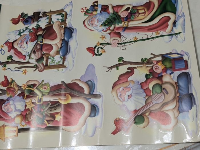 Magnifique décoration de Noël réutilisable, adhérent par électricité statique. - photo numéro 9