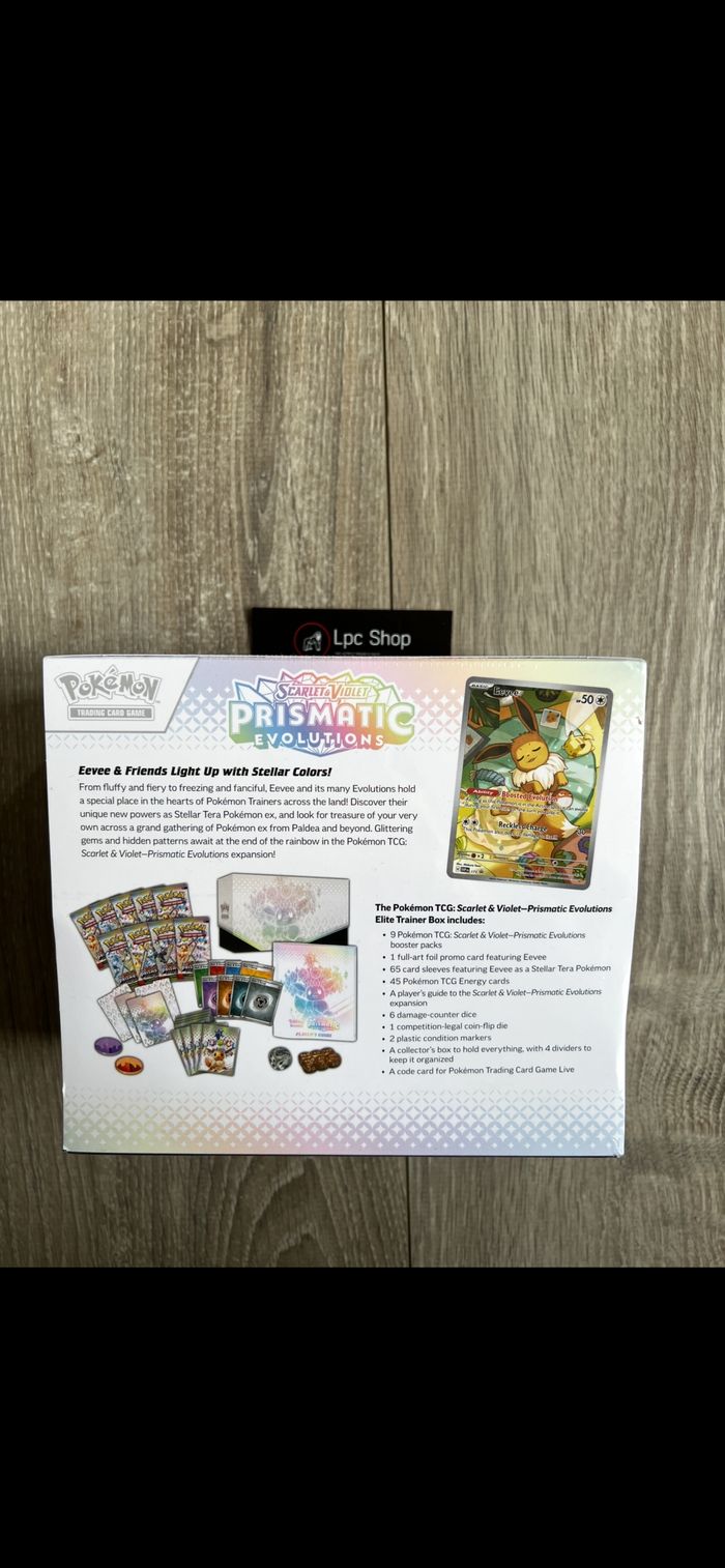 POKÉMON ETB - EVOLUTIONS PRISMATIQUES EV 8.5 - FR - NEUF & LÉGER DÉFAUT SCELLAGE - photo numéro 2