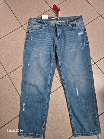 Pantacourt jeans femme