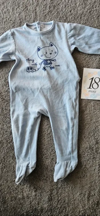 Pyjama 1 pièce chaud 18 mois
