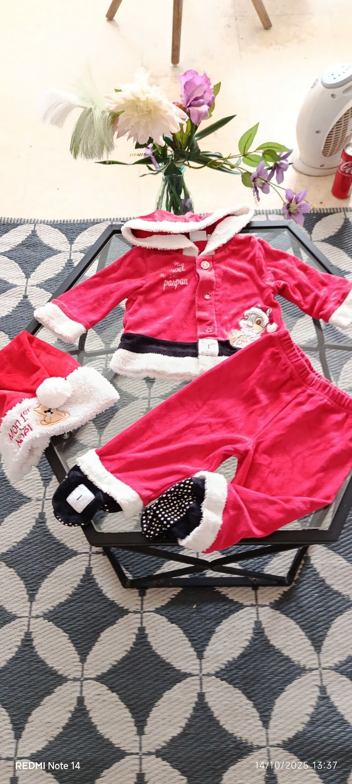 🎄✨ Ensemble bébé fille Disney Bambi – 3 pièces – Taille 6 mois ✨🎄 - photo numéro 2