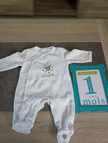 Pyjama en velours blanc