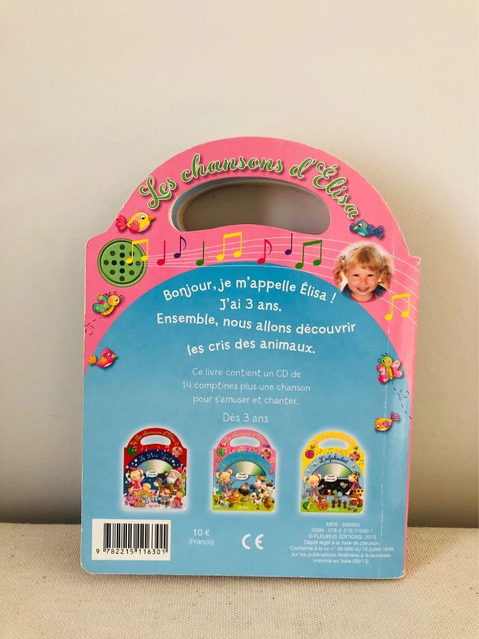 Livre avec poignée les chansons d’elisa - photo numéro 2