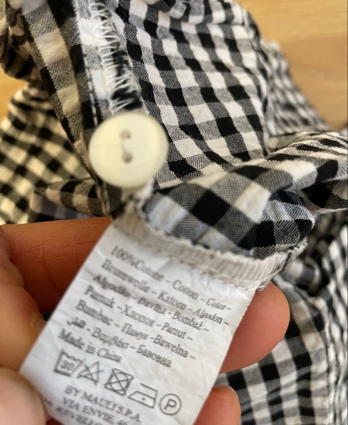 Chemise Blouse à Carreaux Fille Taille 3 ans Idexe - photo numéro 4