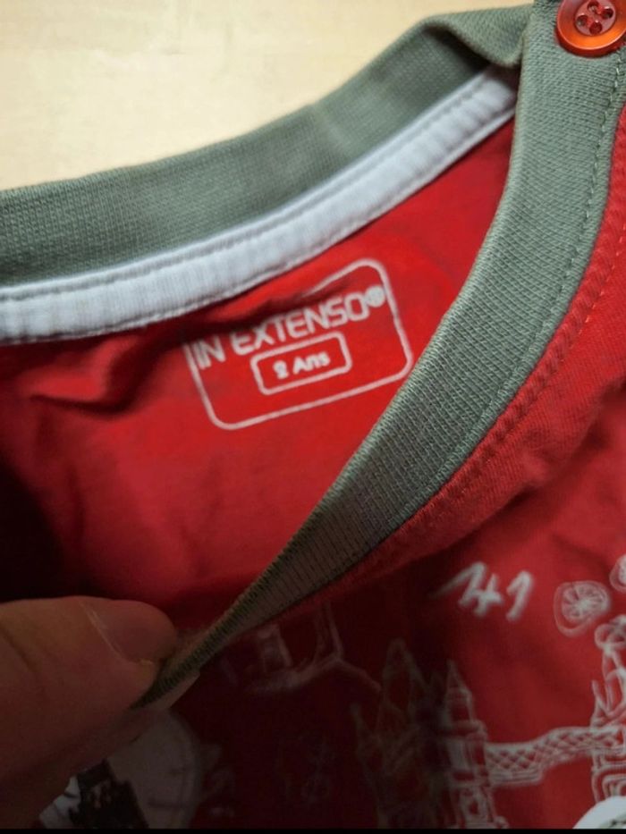 T-shirt manches longues pour garçon taille 24 mois Marque in extenso très bon état - photo numéro 6