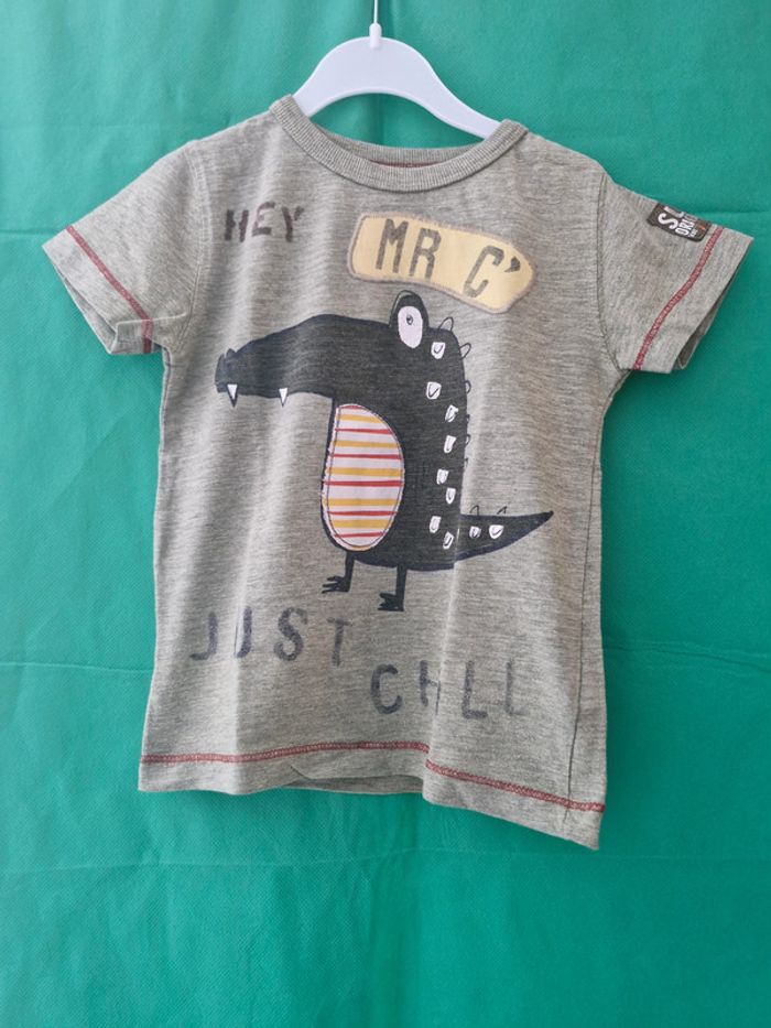 T-shirt manches courtes imprimé crocodile 1 an ½ - 2 ans 92 cm Next - photo numéro 2