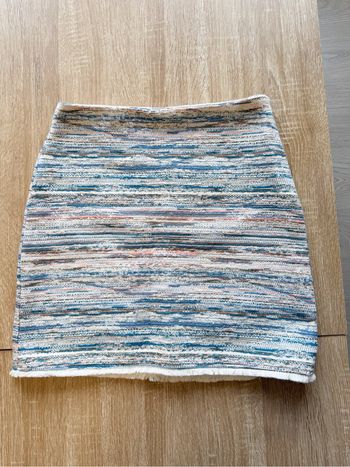 Mini jupe moulante chiné multicolore camaïeu taille 36 S
