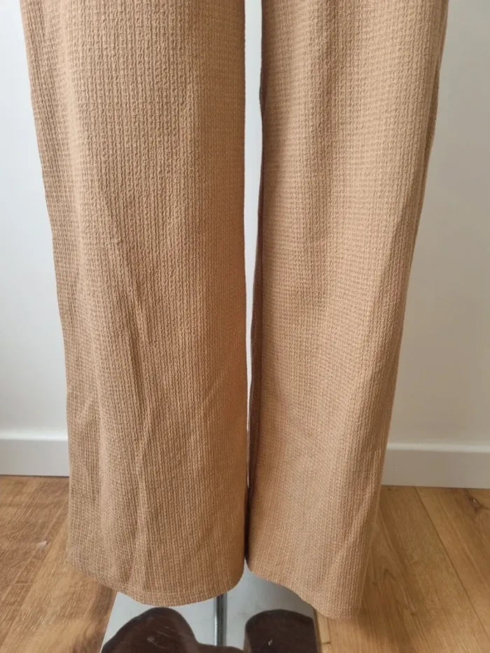 Pantalon fluide marron clair tissé Pull&Bear - photo numéro 5