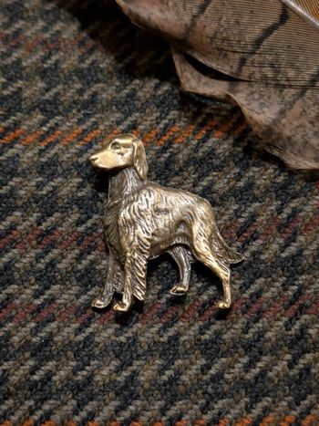 Ancien Pin's Chien de chasse Setter Hunting Dog