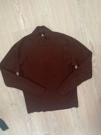 Pull col montant taille 38 40 vintage laine et acrylique