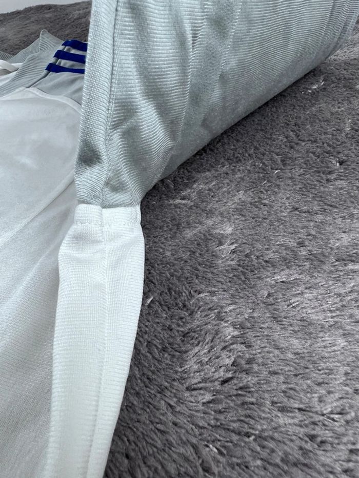 Veste vintage Adidas logo brodé 2006 blanche grise et bleu marine Taille L - photo numéro 13