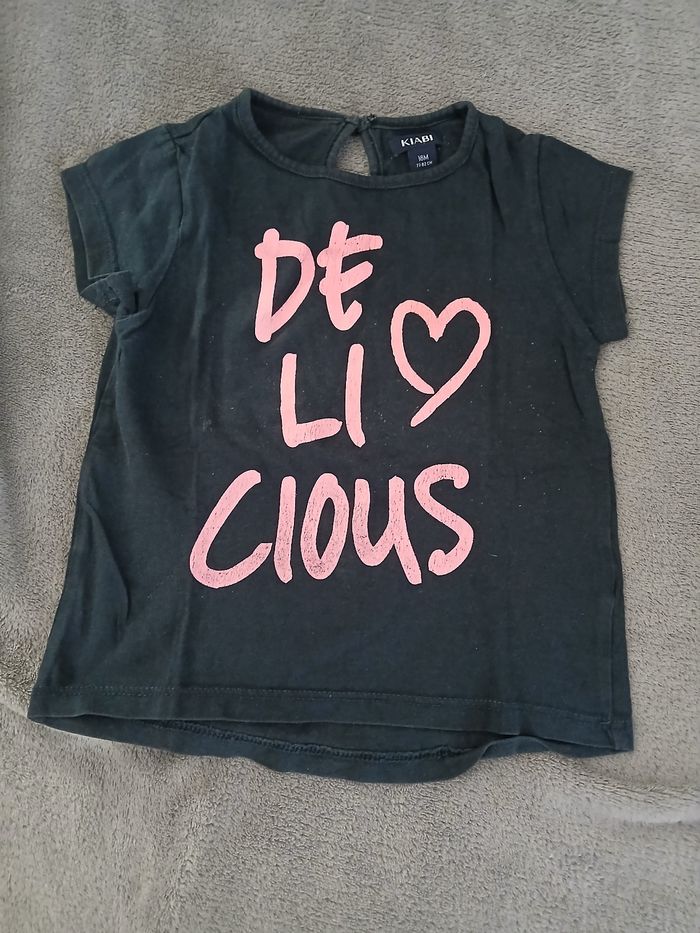 Lot de 5 t-shirts manches courtes 18 mois fille - photo numéro 2