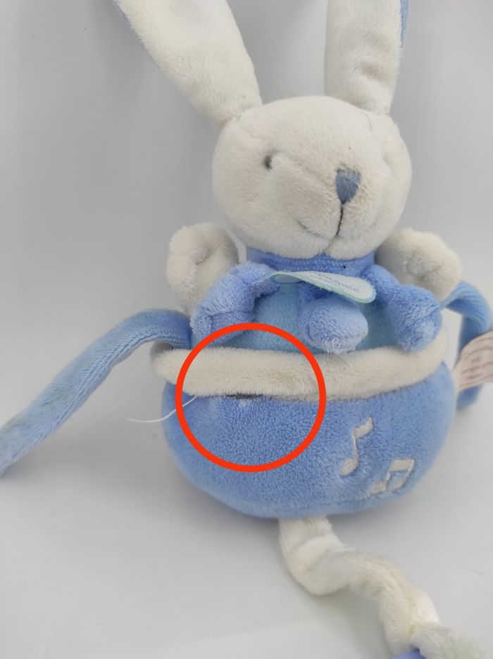 Doudou Musical Lapin bleu Doudou et compagnie - photo numéro 3