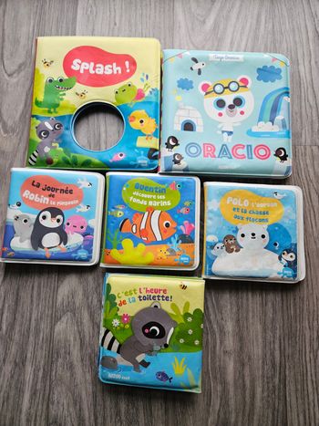 Lot 6 livres de bain