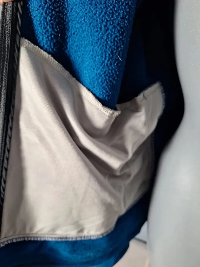 Veste polaire The North Face femme XL – Bleu à capuche – brodé (614) - photo numéro 7